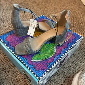 Maurices Gray Block Heel Sandals